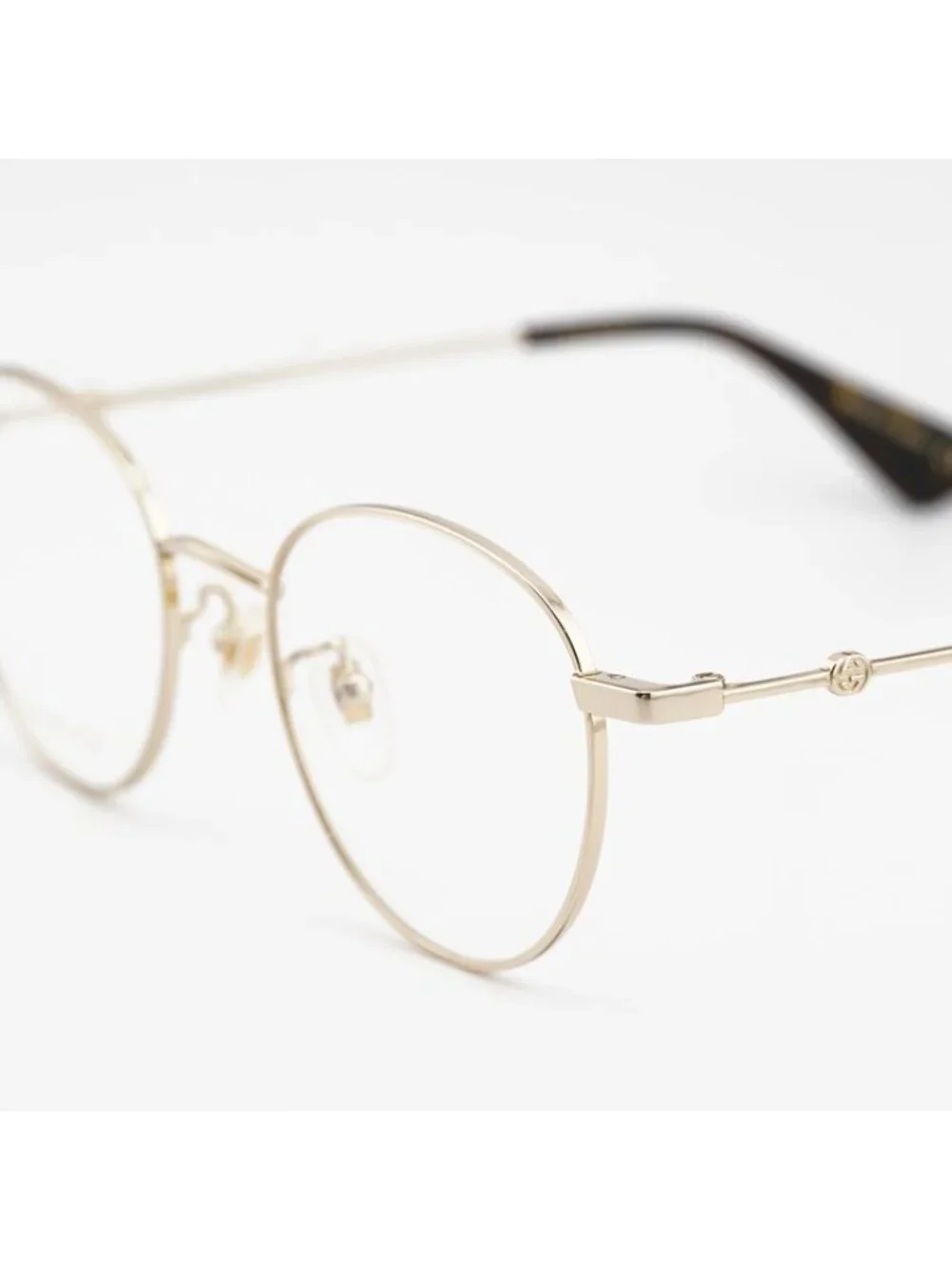Gucci GG0607OK 001 Eyeglasses Gold 50mm Round Frame